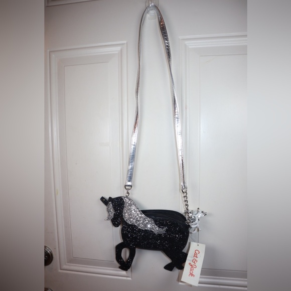 NWT: Sparkly Crossbody 3D Unicorn Mini Glitter Purse Cat & Jack - Picture 2 of 3